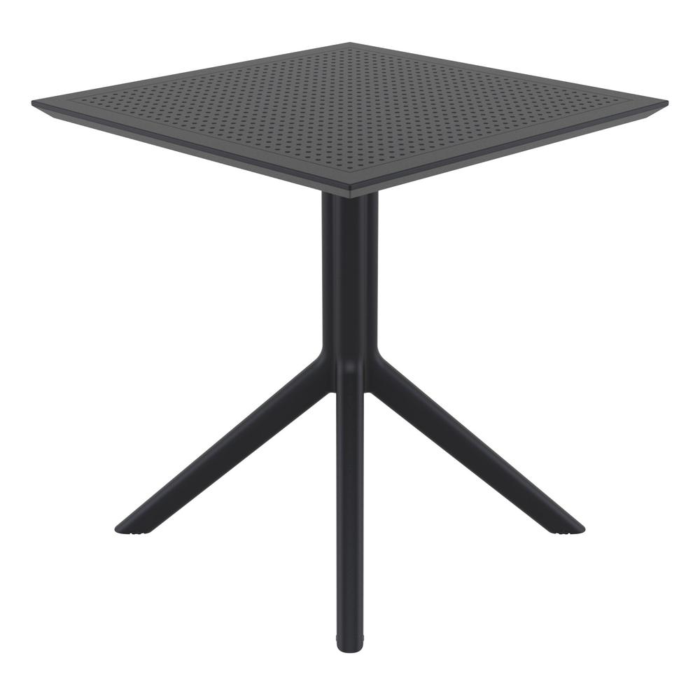 Sky Square Table 27 inch Black. Picture 3