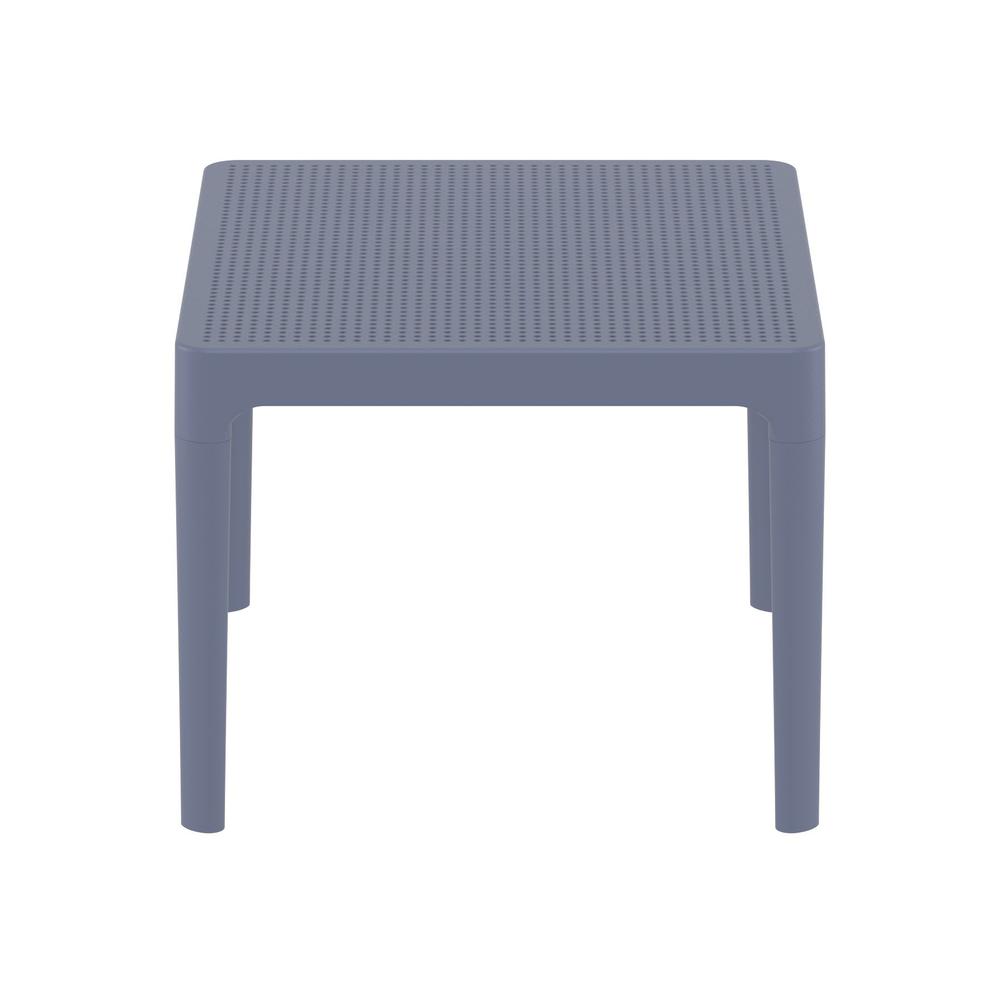 Sky Side Table 24 inch Dark Gray. Picture 3