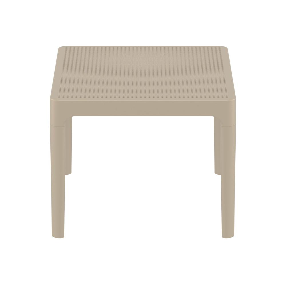 Sky Side Table 24 inch Taupe. Picture 3