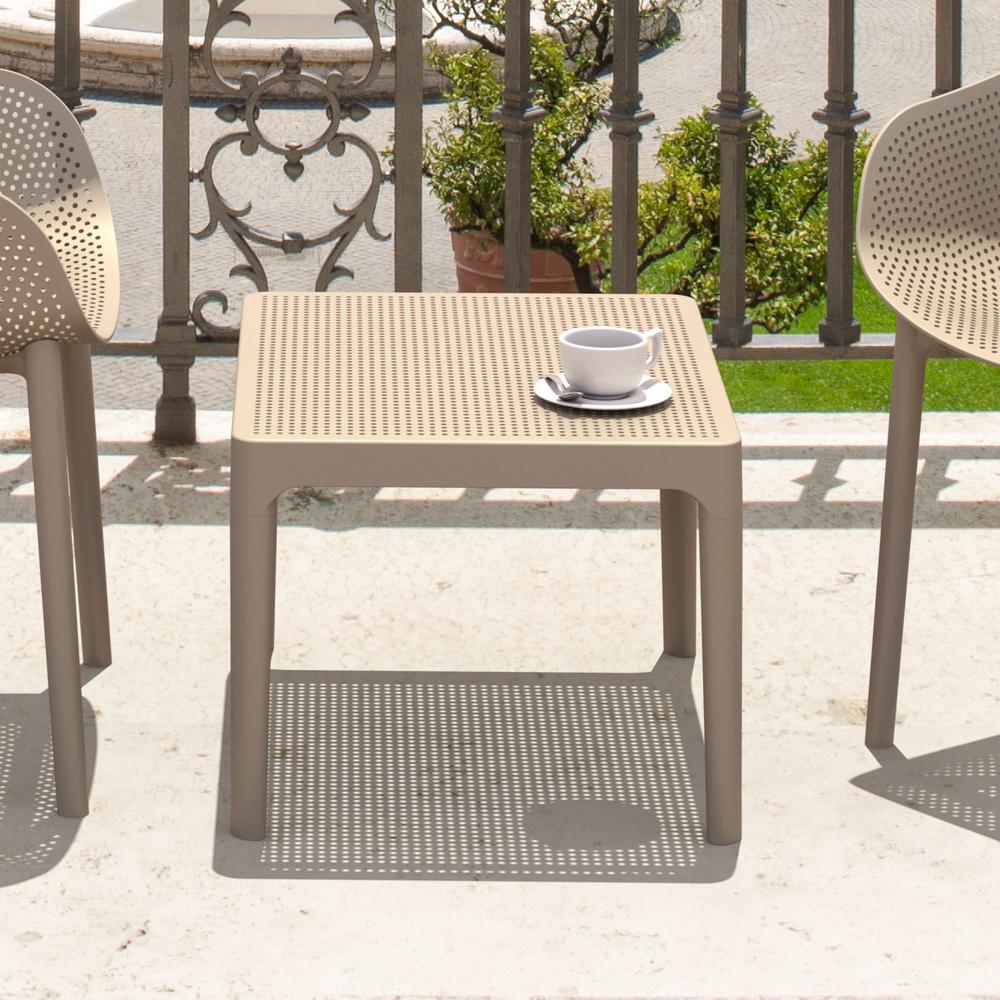 Sky Side Table 24 inch Taupe. Picture 5
