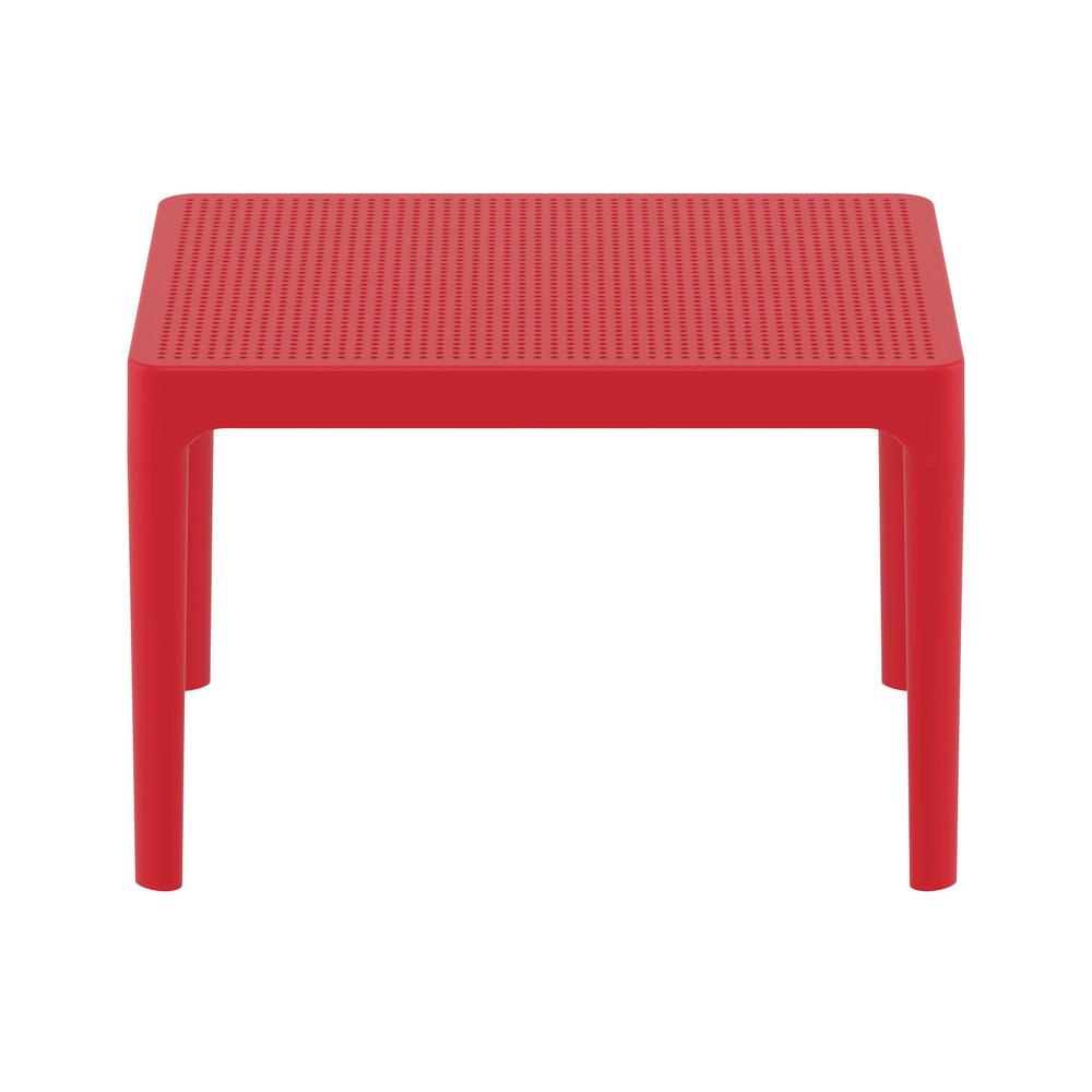 Sky Side Table 24 inch Red. Picture 2