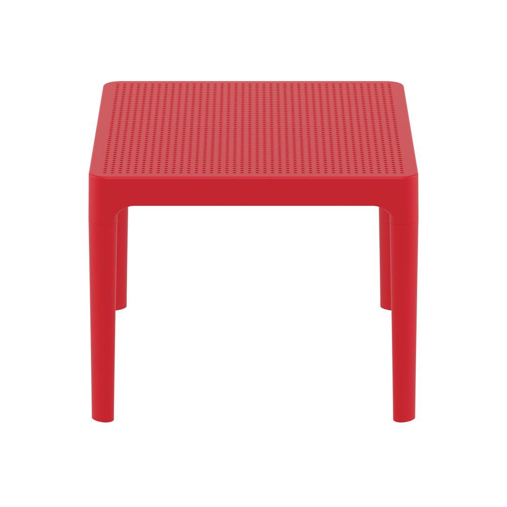 Sky Side Table 24 inch Red. Picture 3