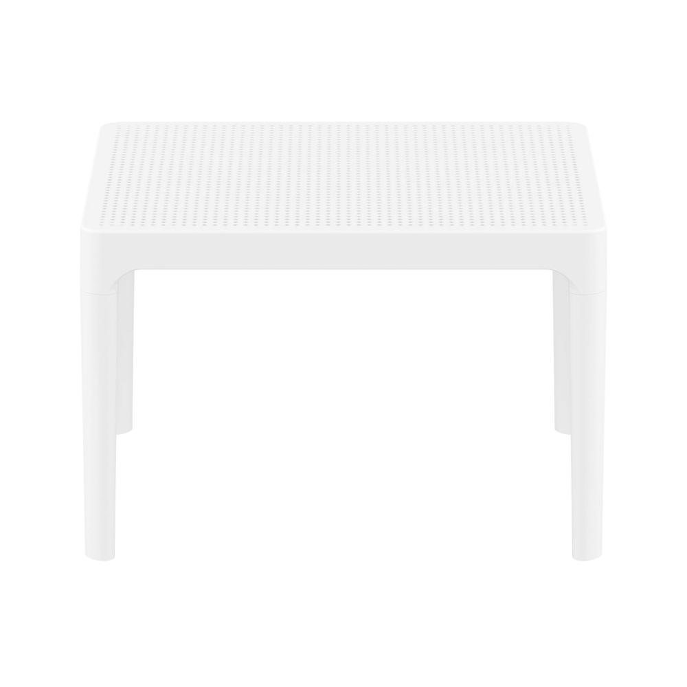 Sky Side Table 24 inch White. Picture 2