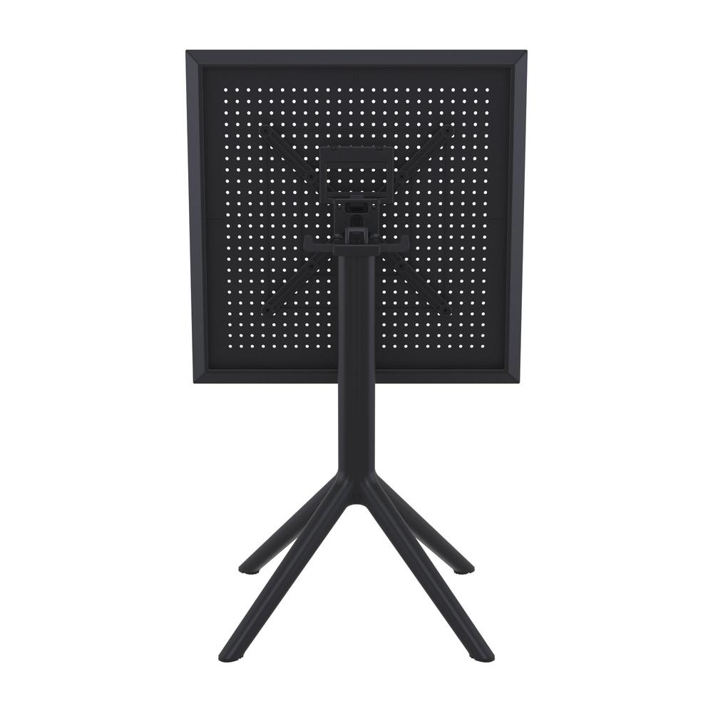 Sky Square Folding Table 24 inch Black. Picture 6