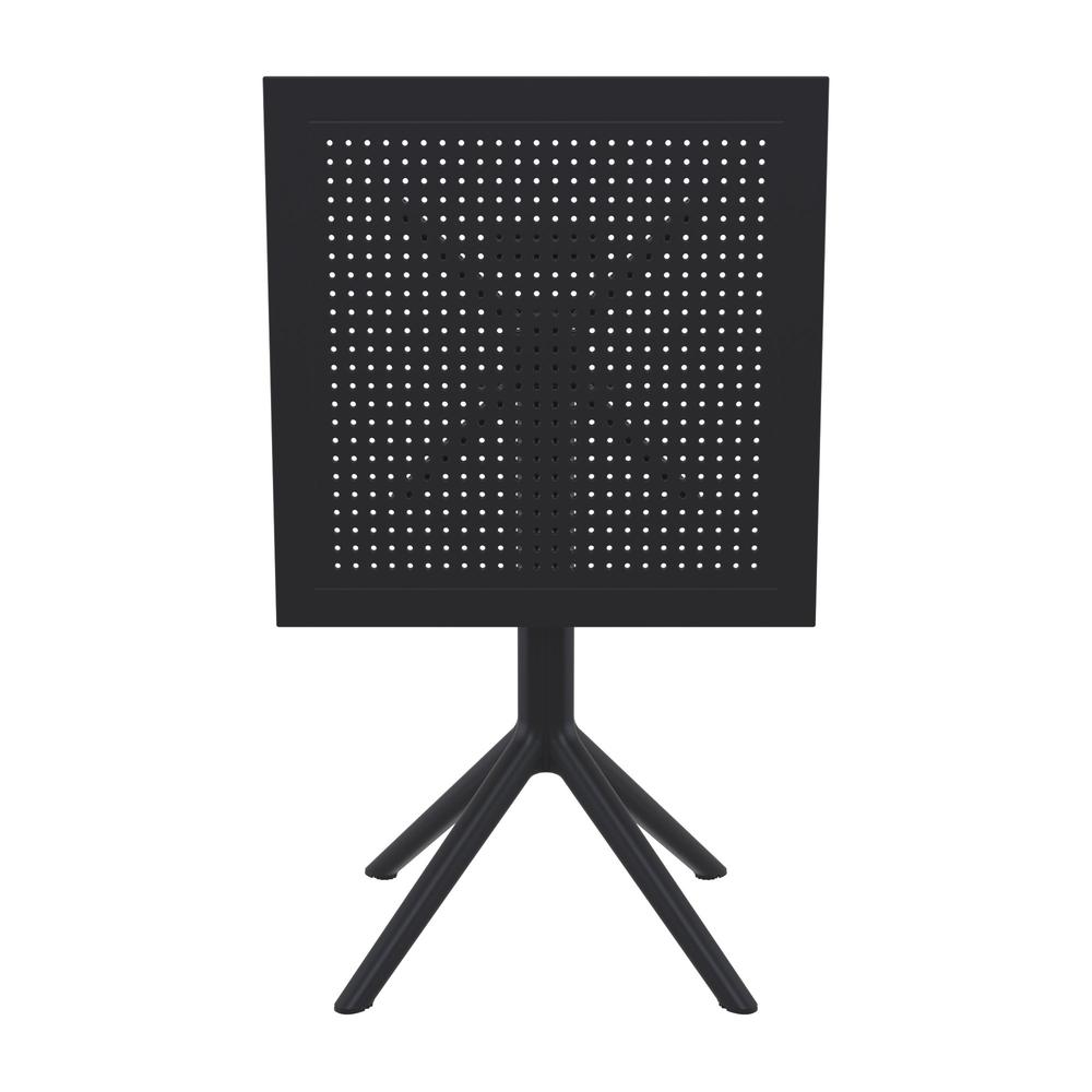 Sky Square Folding Table 24 inch Black. Picture 8