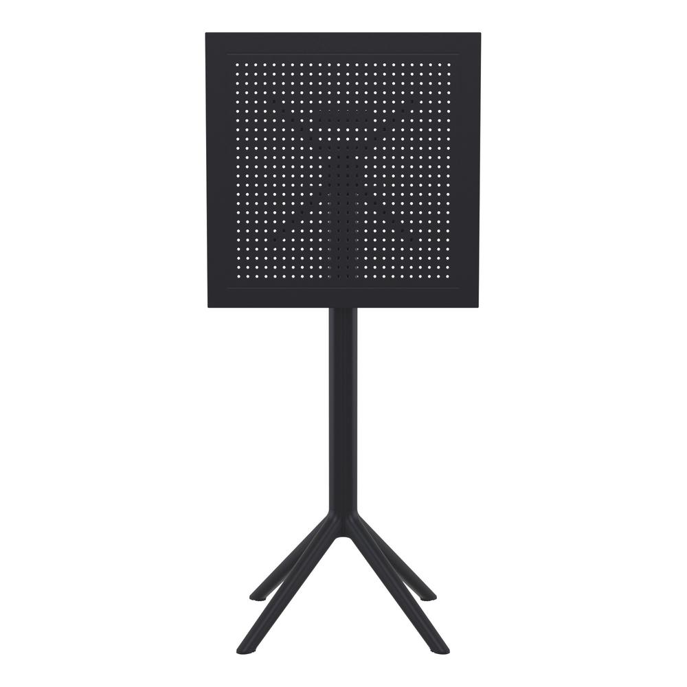 Sky Square Folding Bar Table 24 inch Black. Picture 7