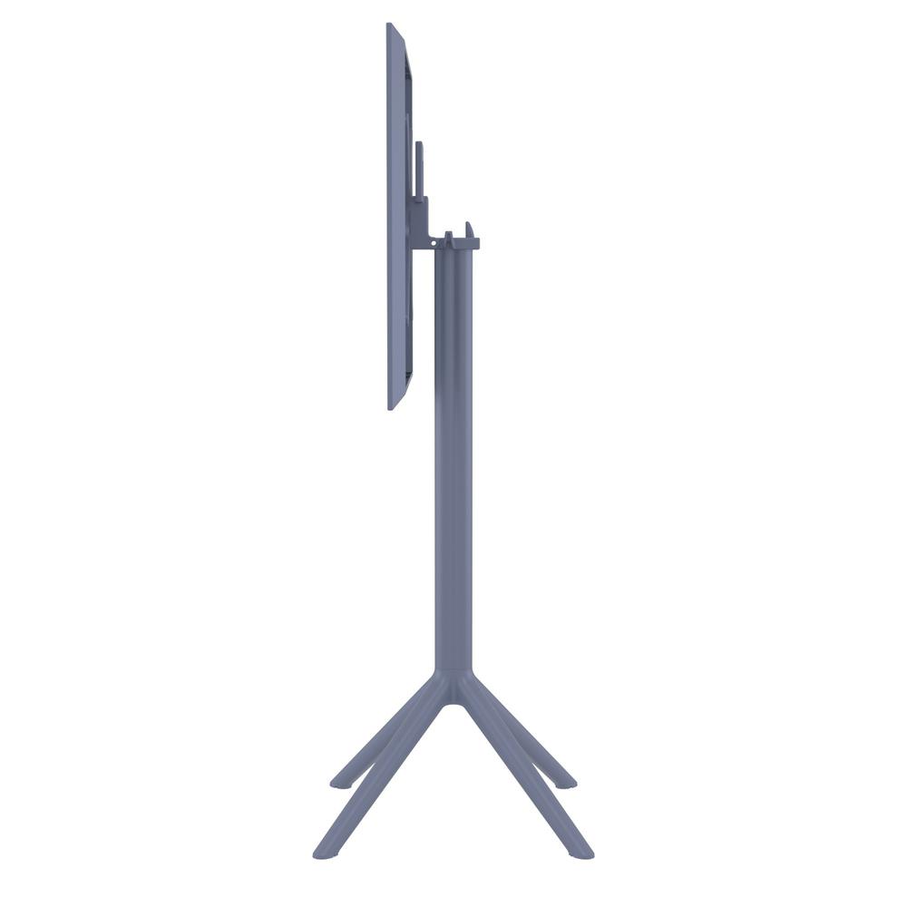 Sky Square Folding Bar Table 24 inch Dark Gray. Picture 9