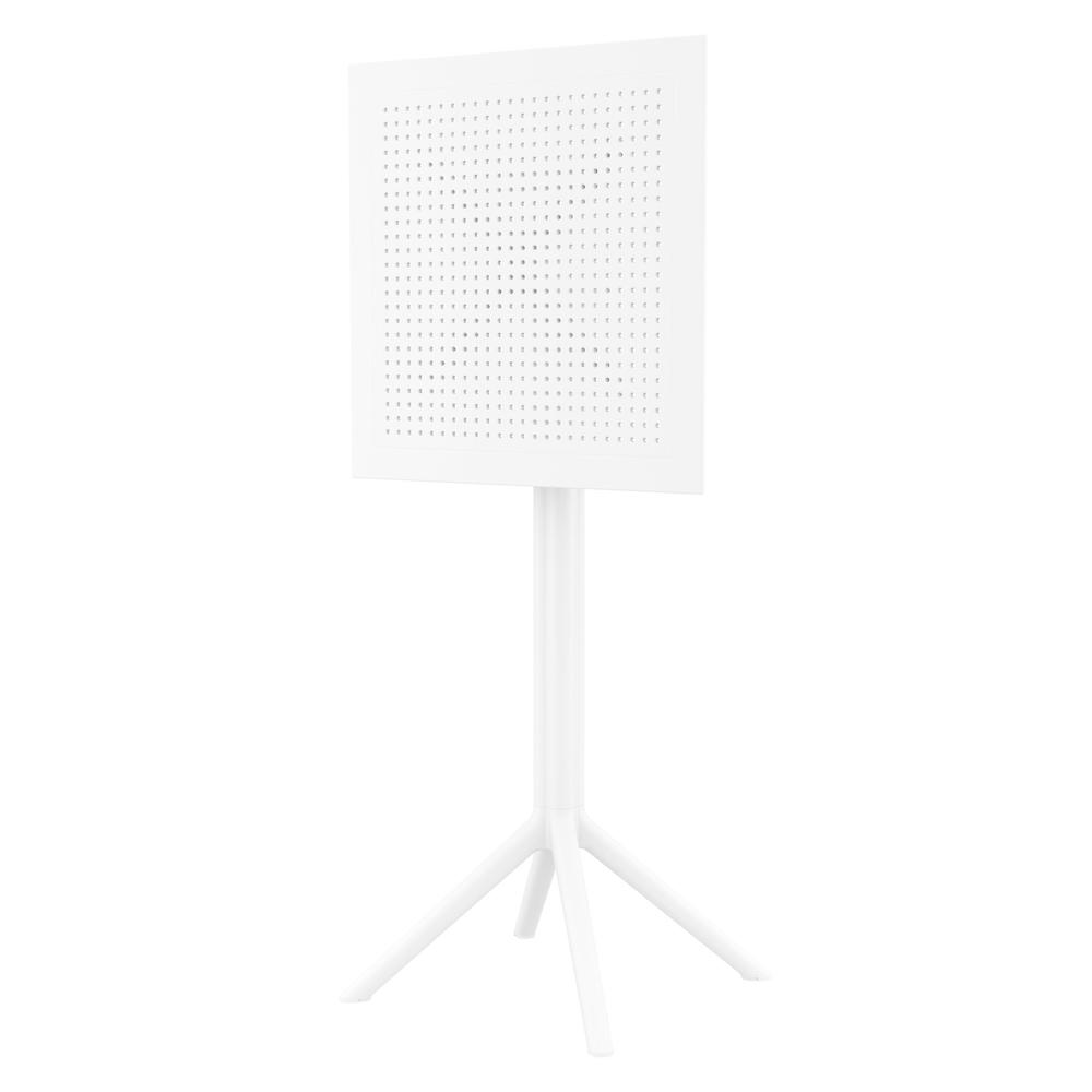 Sky Square Folding Bar Table 24 inch White. Picture 9