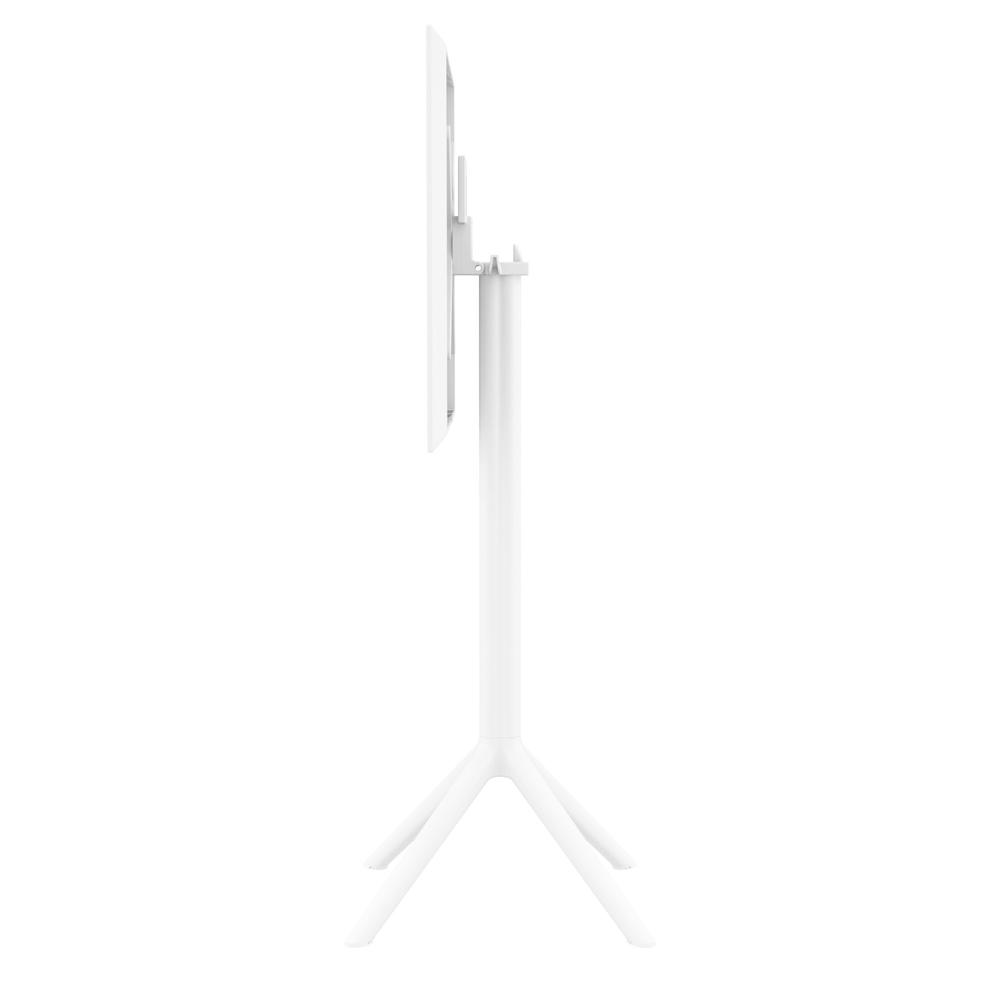 Sky Square Folding Bar Table 24 inch White. Picture 10