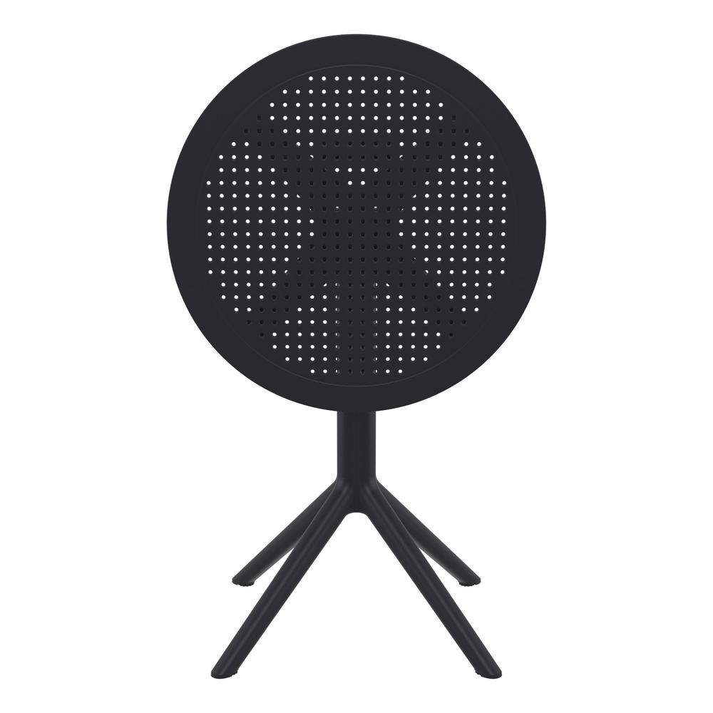 Sky Round Folding Table 24 inch Black. Picture 6