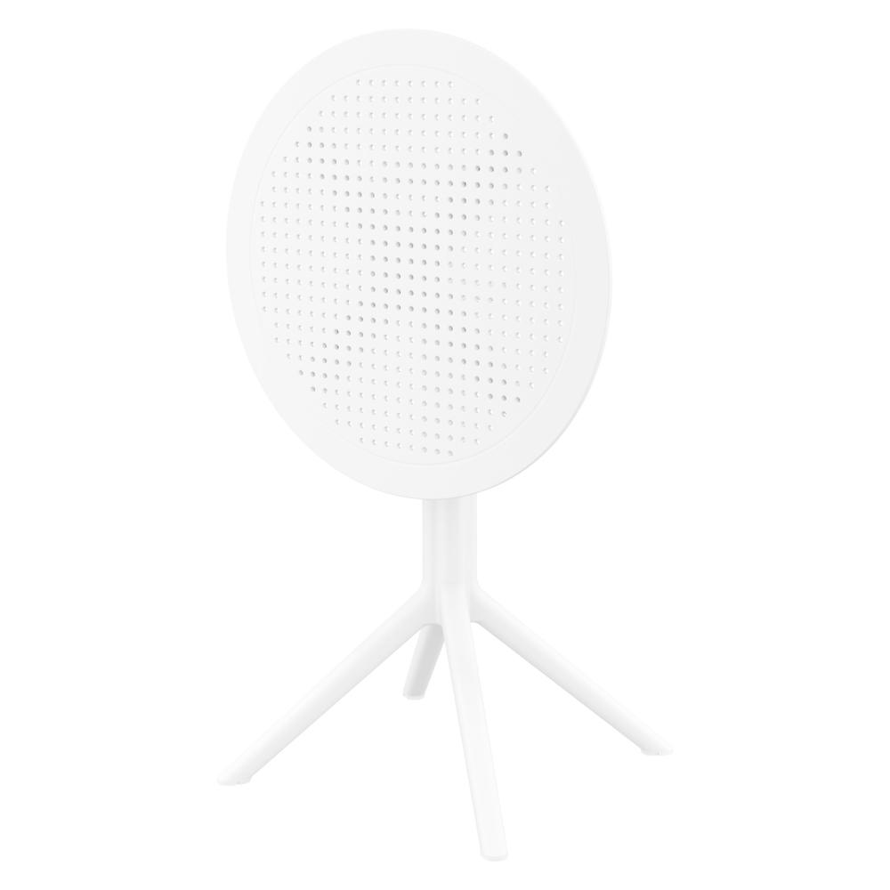 Sky Round Folding Table 24 inch White. Picture 7