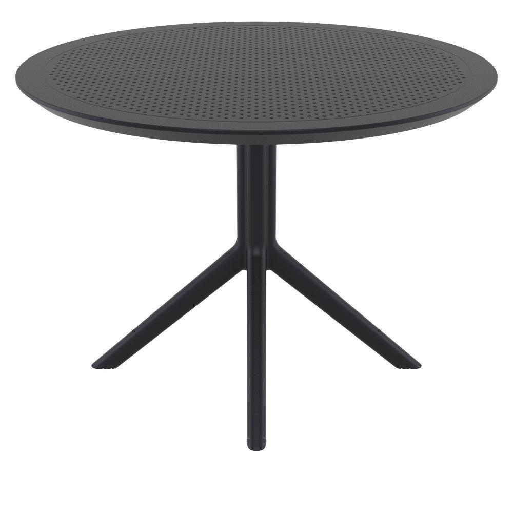 Sky Round Folding Table 42 inch Black. Picture 5