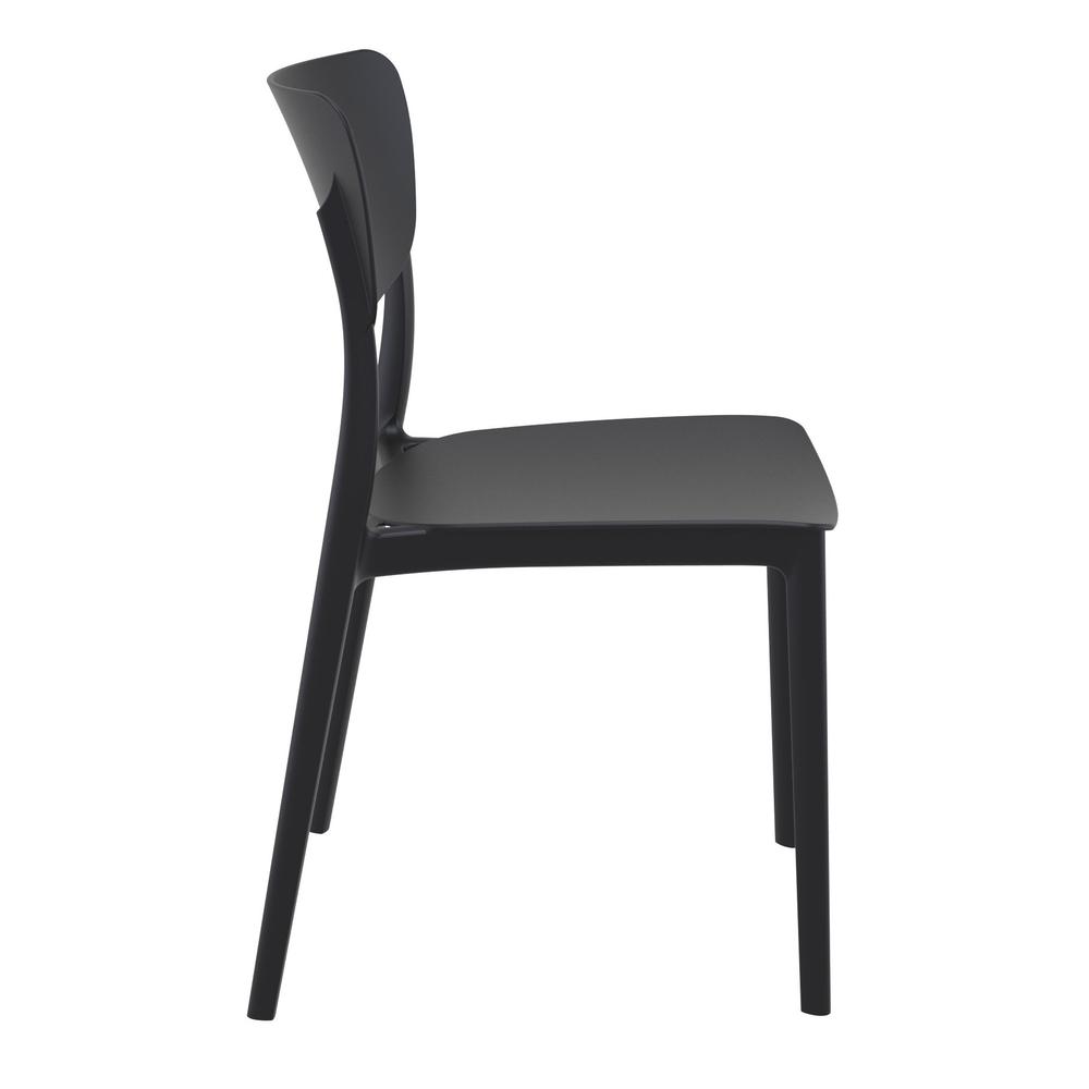 Monna Outdoor Dining Chair Black, Set of 2. Picture 5
