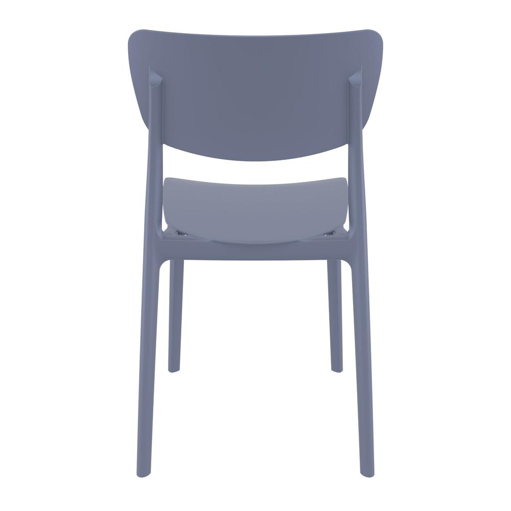 Monna Outdoor Dining Chair Dark Gray, Set of 2. Picture 5