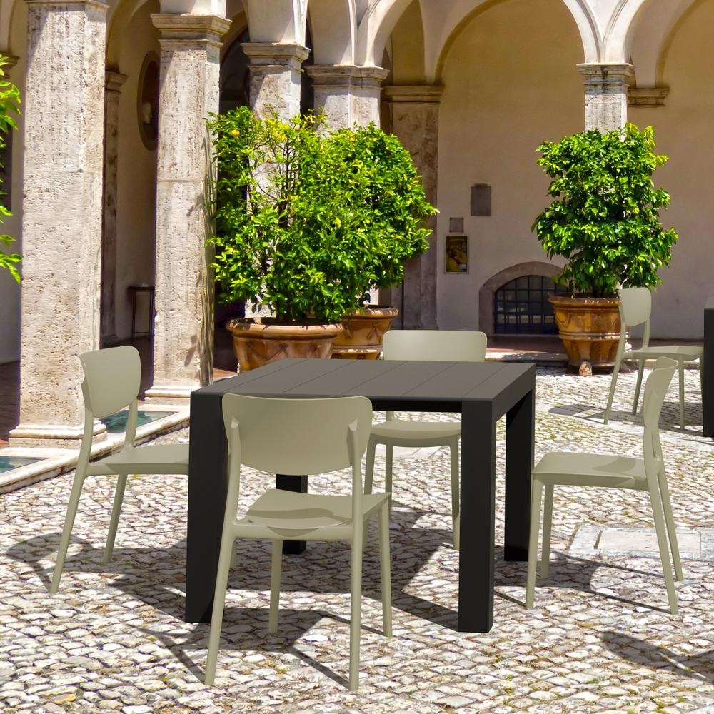 Monna Outdoor Dining Chair Taupe, Set of 2. Picture 6