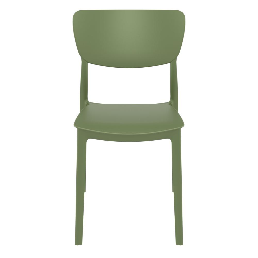 Monna Outdoor Dining Chair Olive Green, Set of 2. Picture 3