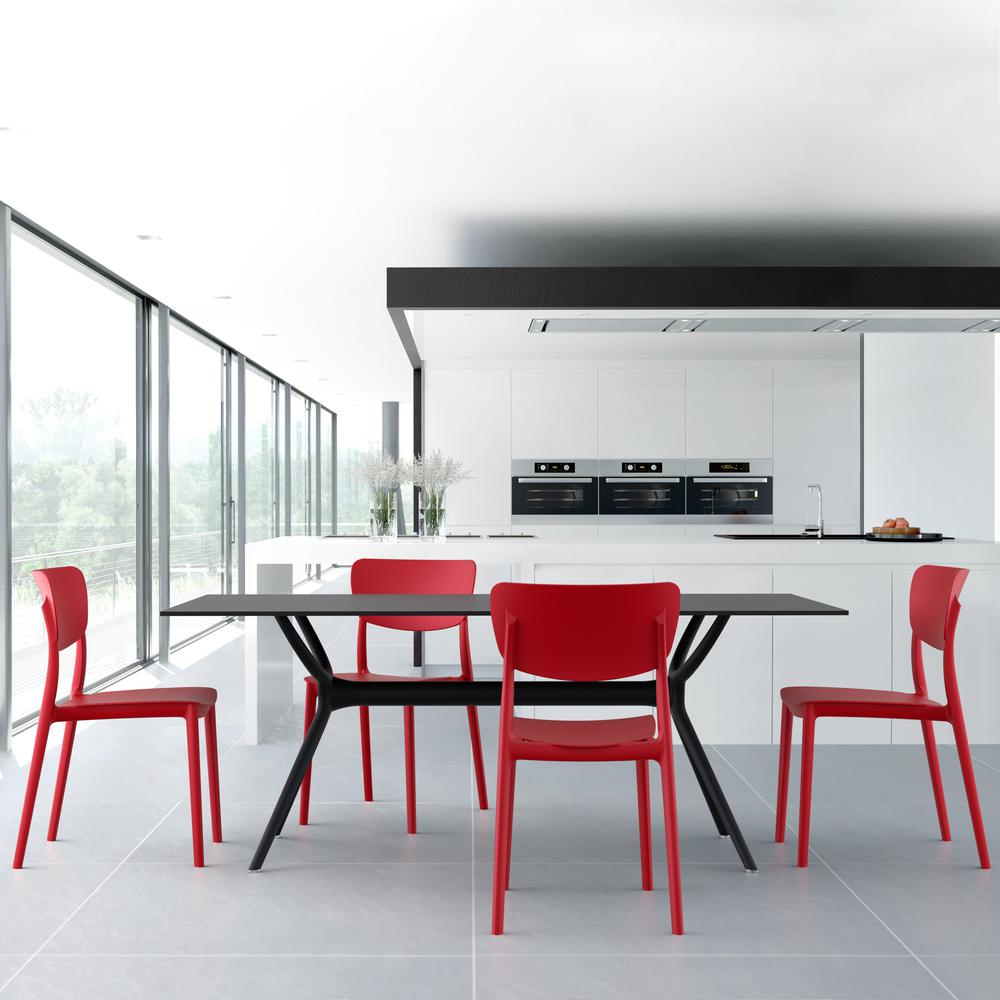 Monna Outdoor Dining Chair Red, Set of 2. Picture 8