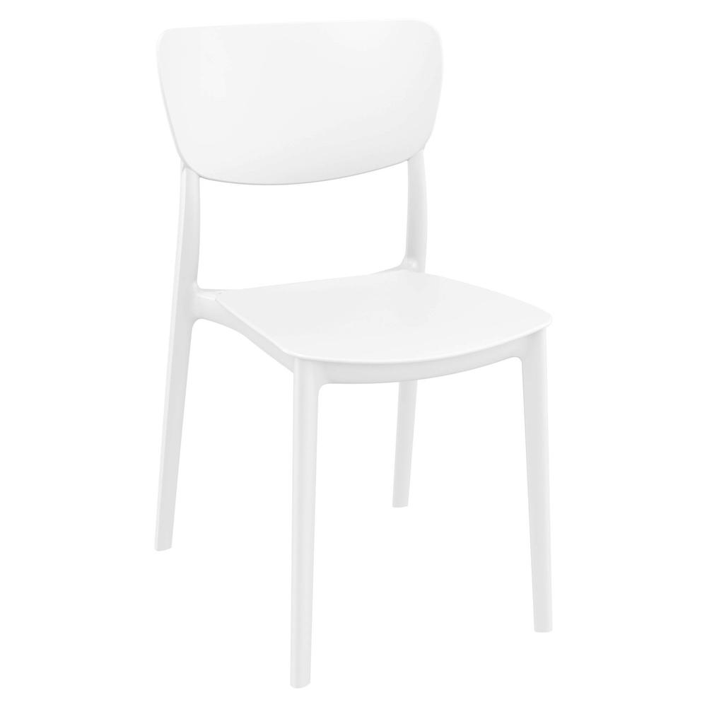 Monna Outdoor Dining Chair White, Set of 2. Picture 1