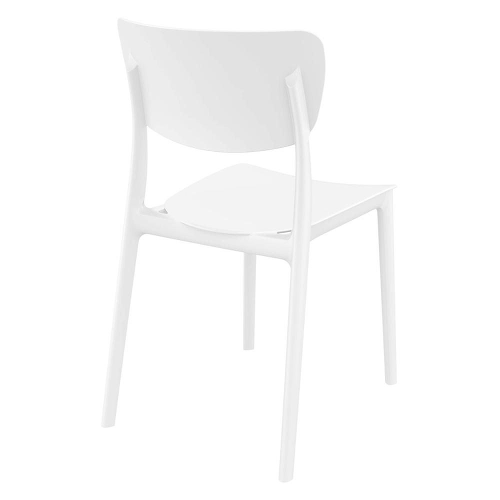 Monna Outdoor Dining Chair White, Set of 2. Picture 2