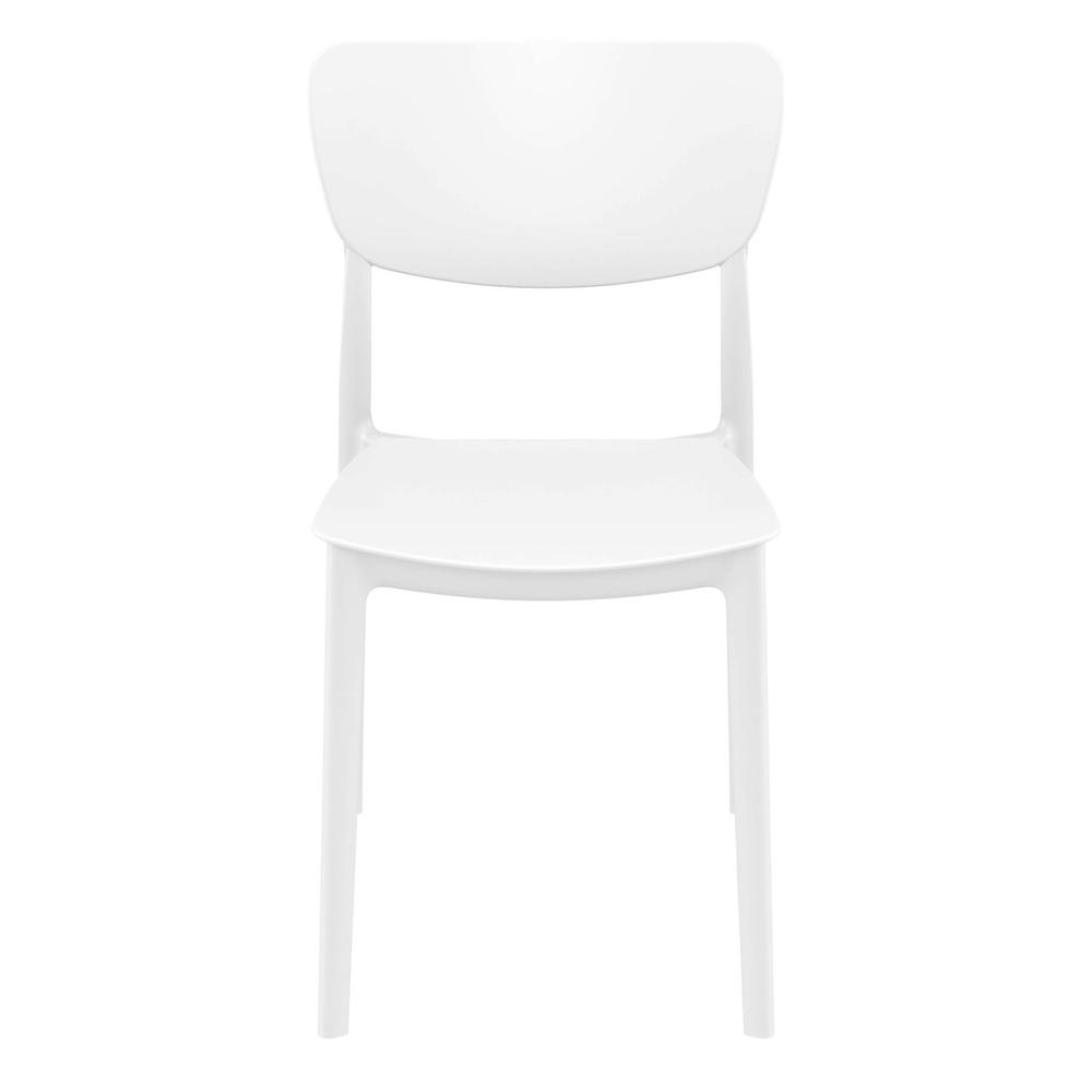 Monna Outdoor Dining Chair White, Set of 2. Picture 3