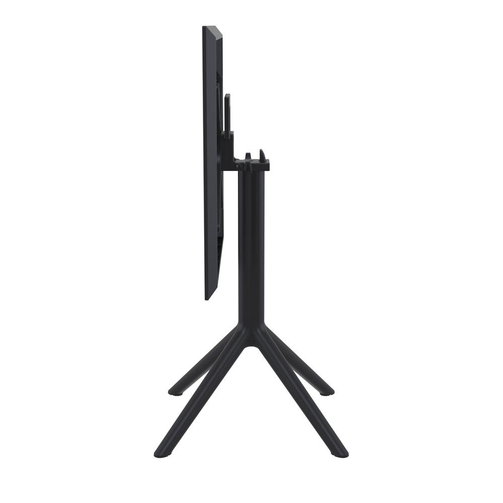 Lucy Outdoor Bistro Set 3 Piece with 24 inch Table Top Black. Picture 4