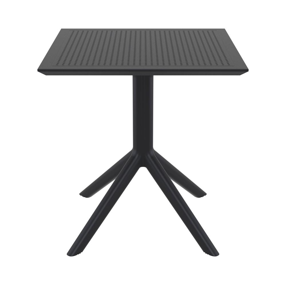 Lucy Outdoor Bistro Set 3 Piece with 27 inch Table Top Black. Picture 5
