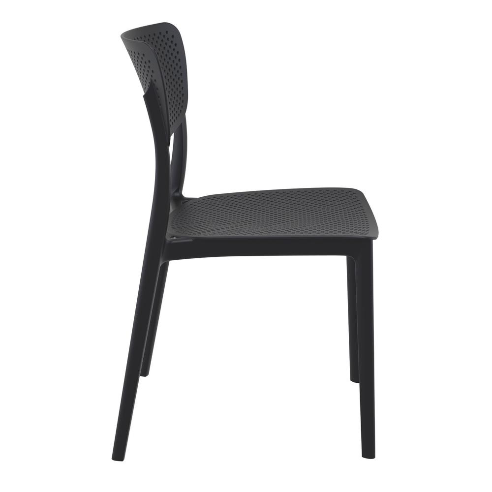 Lucy Outdoor Dining Chair Black, Set of 2. Picture 4