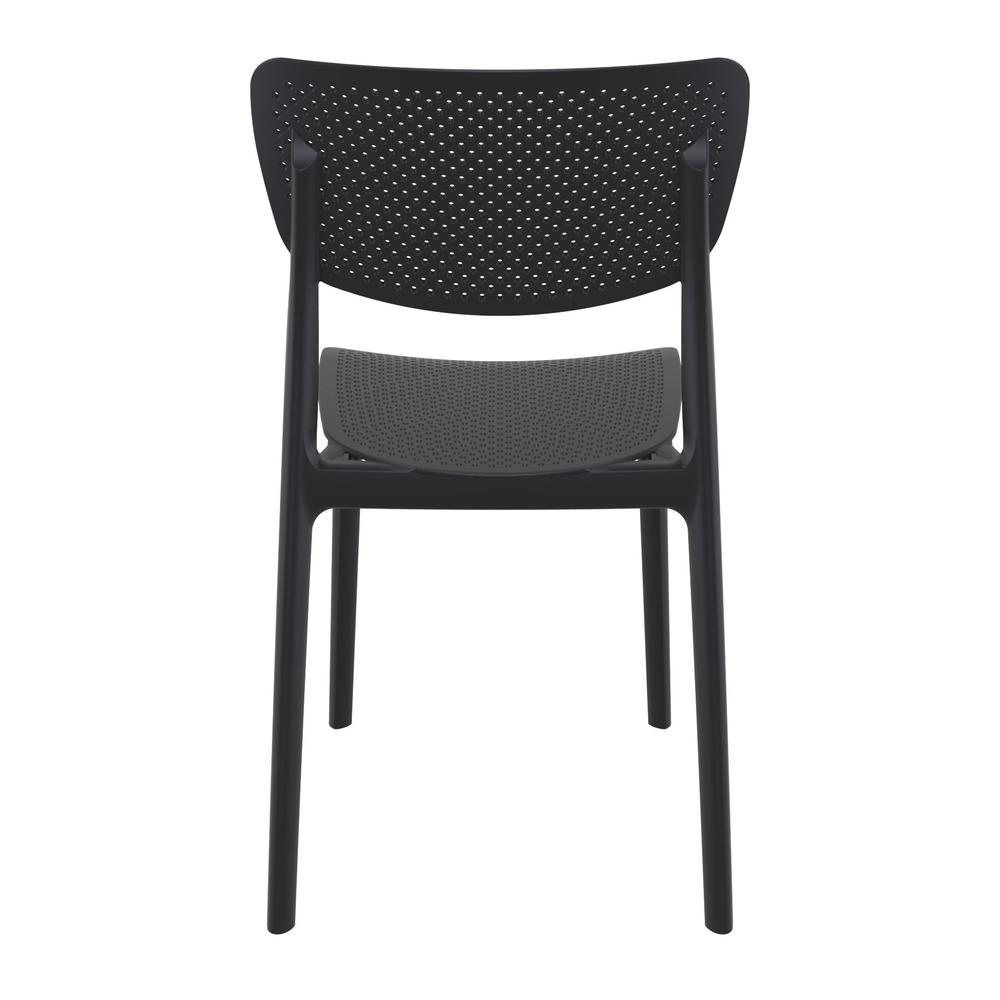 Lucy Outdoor Dining Chair Black, Set of 2. Picture 5