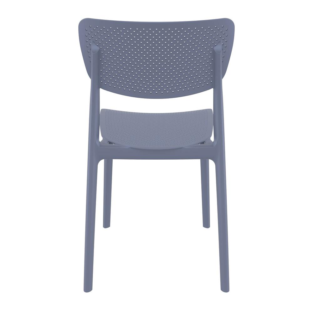 Lucy Outdoor Dining Chair Dark Gray, Set of 2. Picture 5