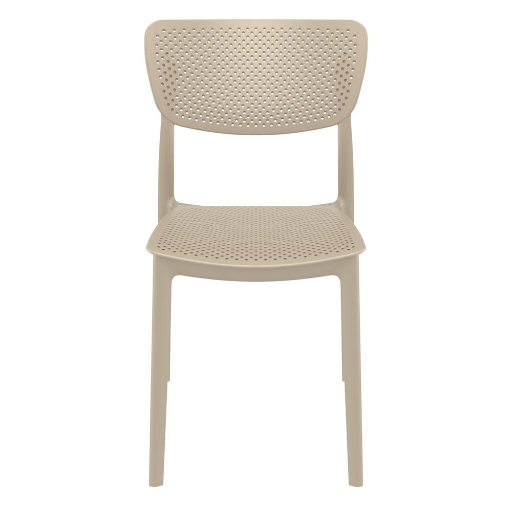 Lucy Outdoor Dining Chair Taupe, Set of 2. Picture 3