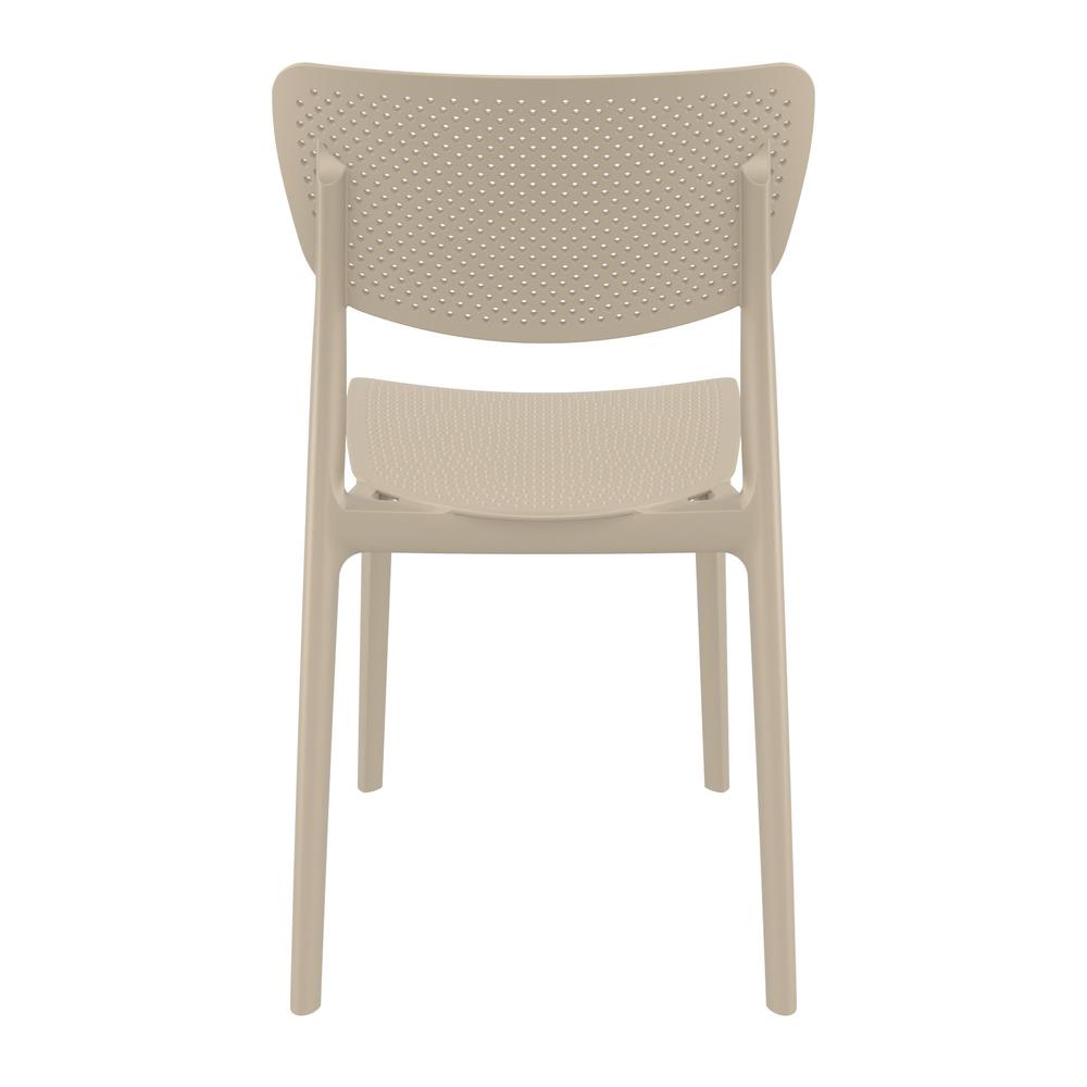 Lucy Outdoor Dining Chair Taupe, Set of 2. Picture 5
