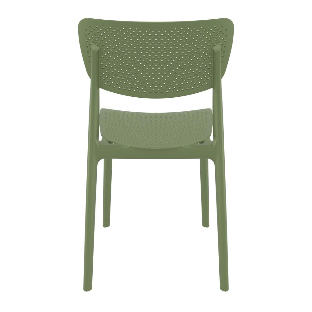 Lucy Outdoor Dining Chair Olive Green, Set of 2. Picture 5