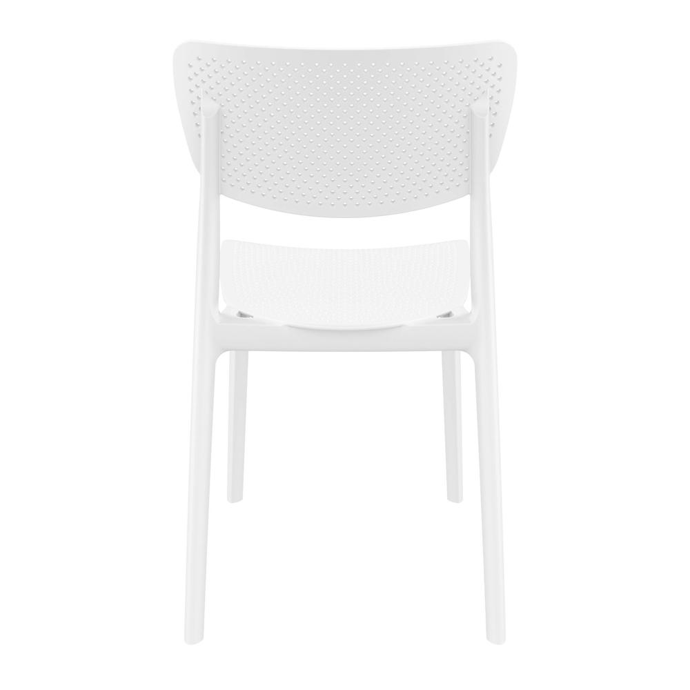 Lucy Outdoor Dining Chair White, Set of 2. Picture 5