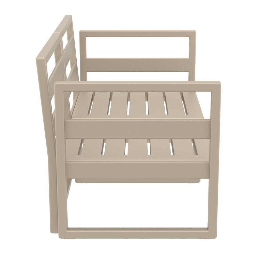 Mykonos Patio Loveseat Taupe with Sunbrella Natural Cushion. Picture 12