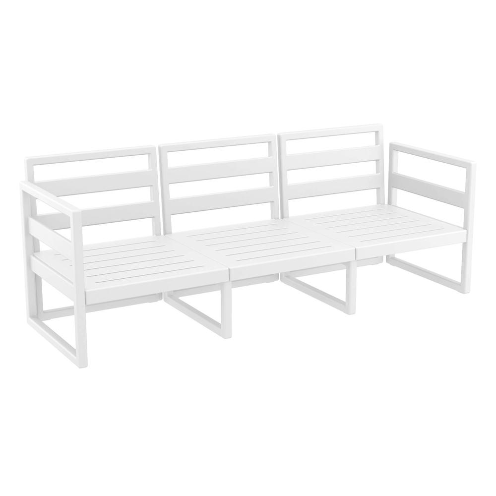 Mykonos Patio Sofa White with Sunbrella Natural Cushion. Picture 9