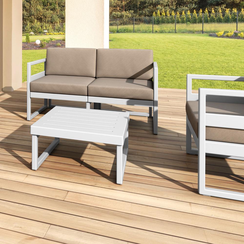 Mykonos Square Coffee Table Silver. Picture 5