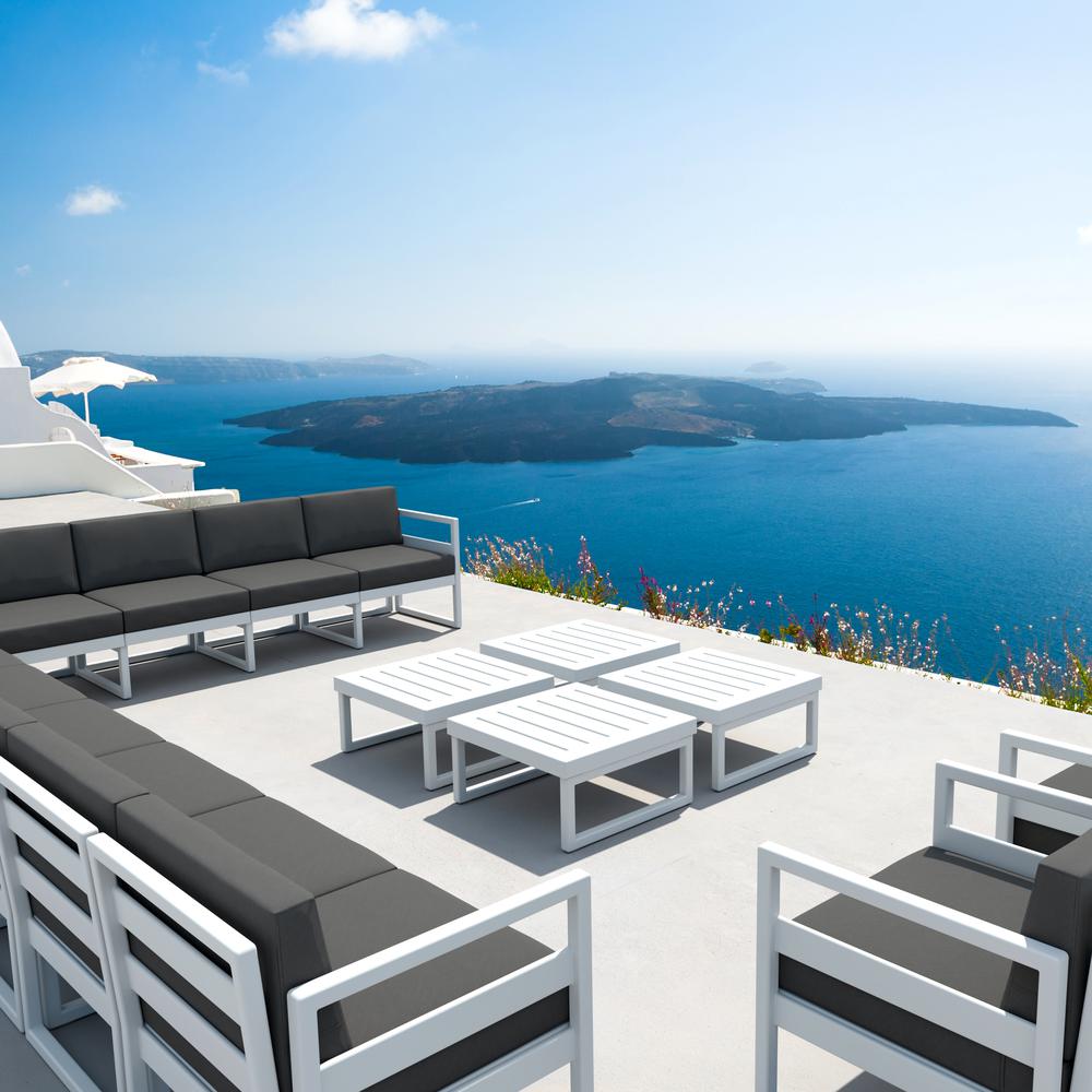Mykonos Square Coffee Table White. Picture 10