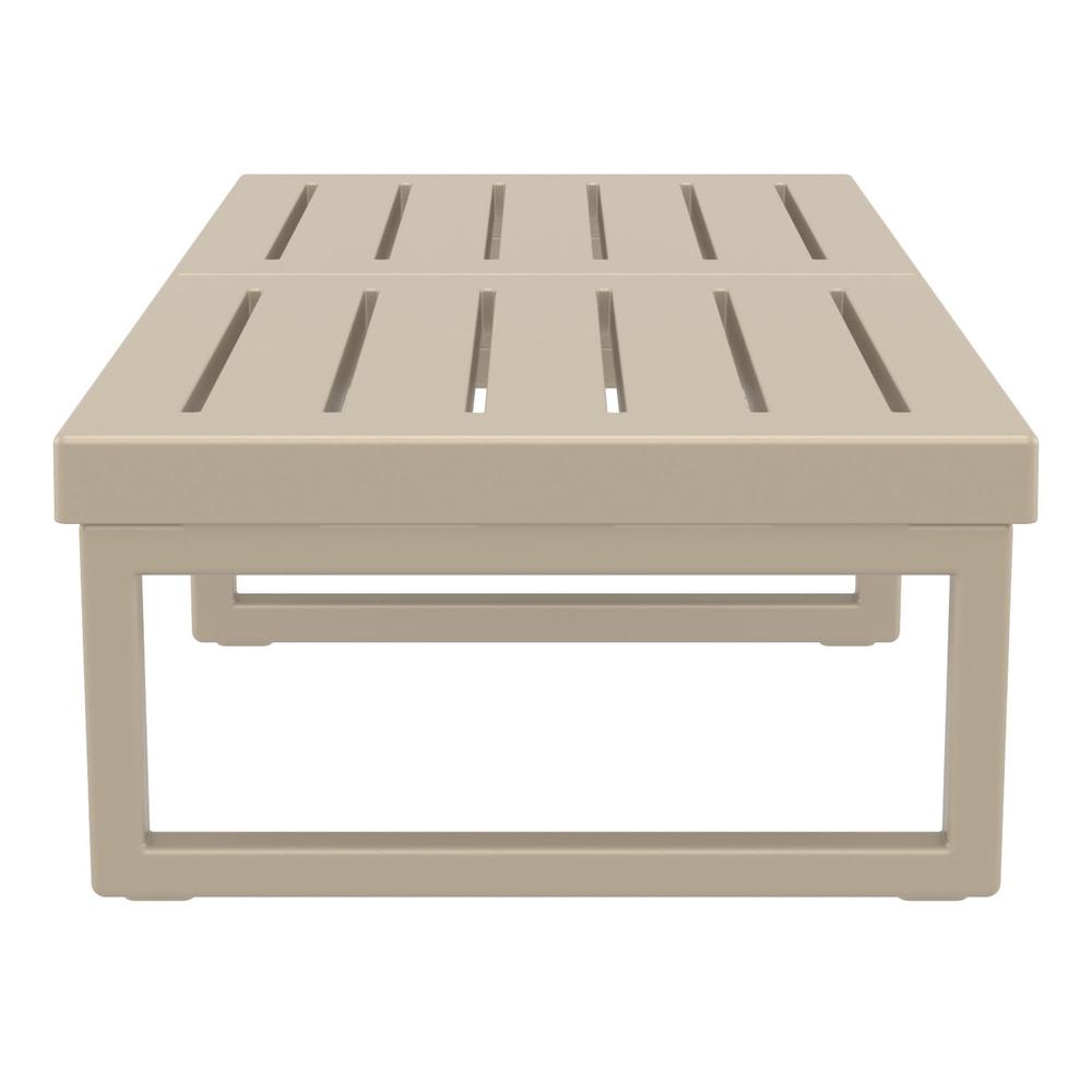 Mykonos Rectangle Lounge Table Taupe. Picture 3