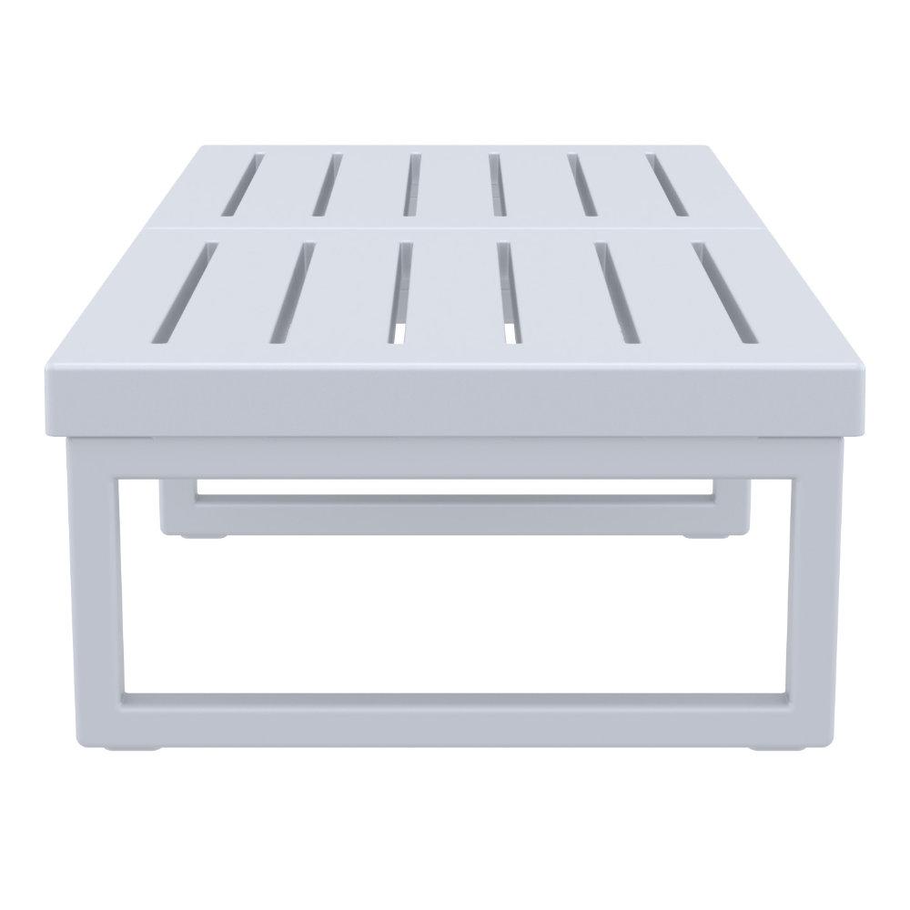 Mykonos Rectangle Lounge Table Silver. Picture 3
