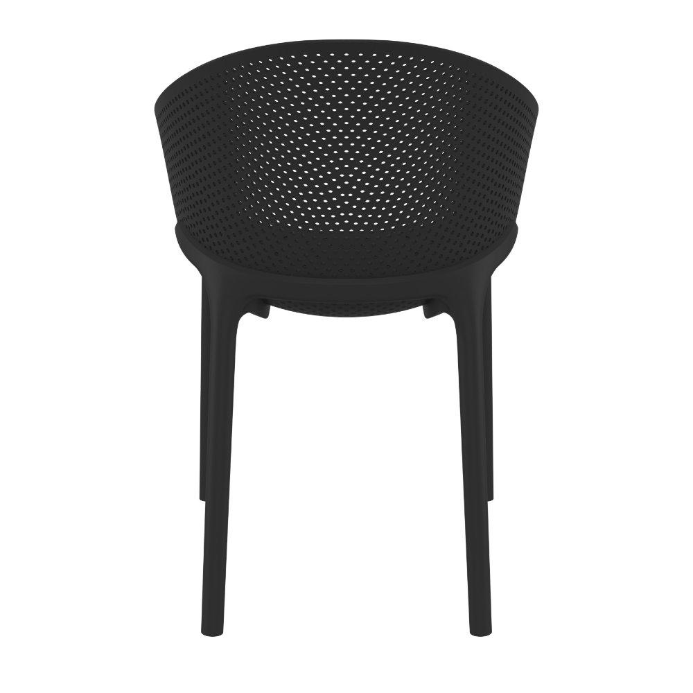 Sky Pro Stacking Dining Chair Black. Picture 5