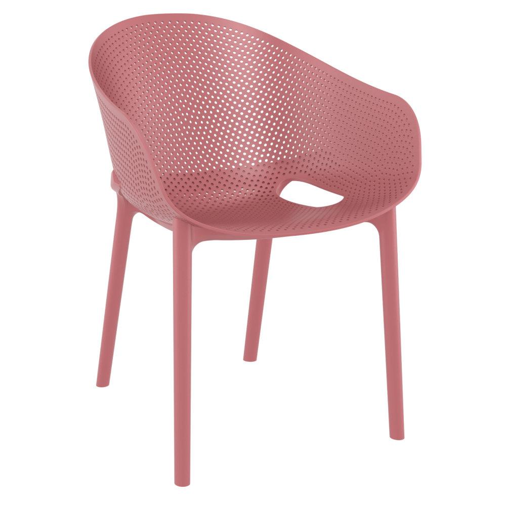 Sky Pro Stacking Dining Chair Marsala (pack of 2). Picture 1