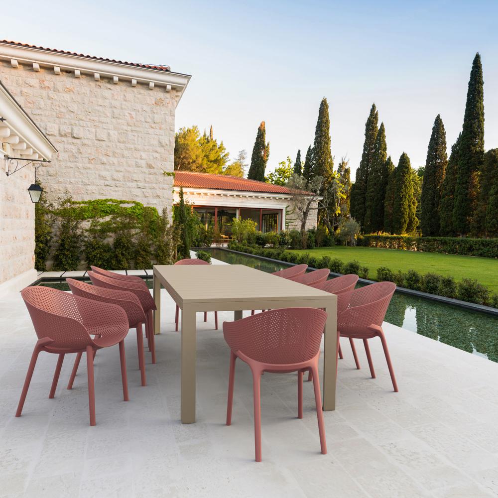 Sky Pro Stacking Dining Chair Marsala (pack of 2). Picture 8