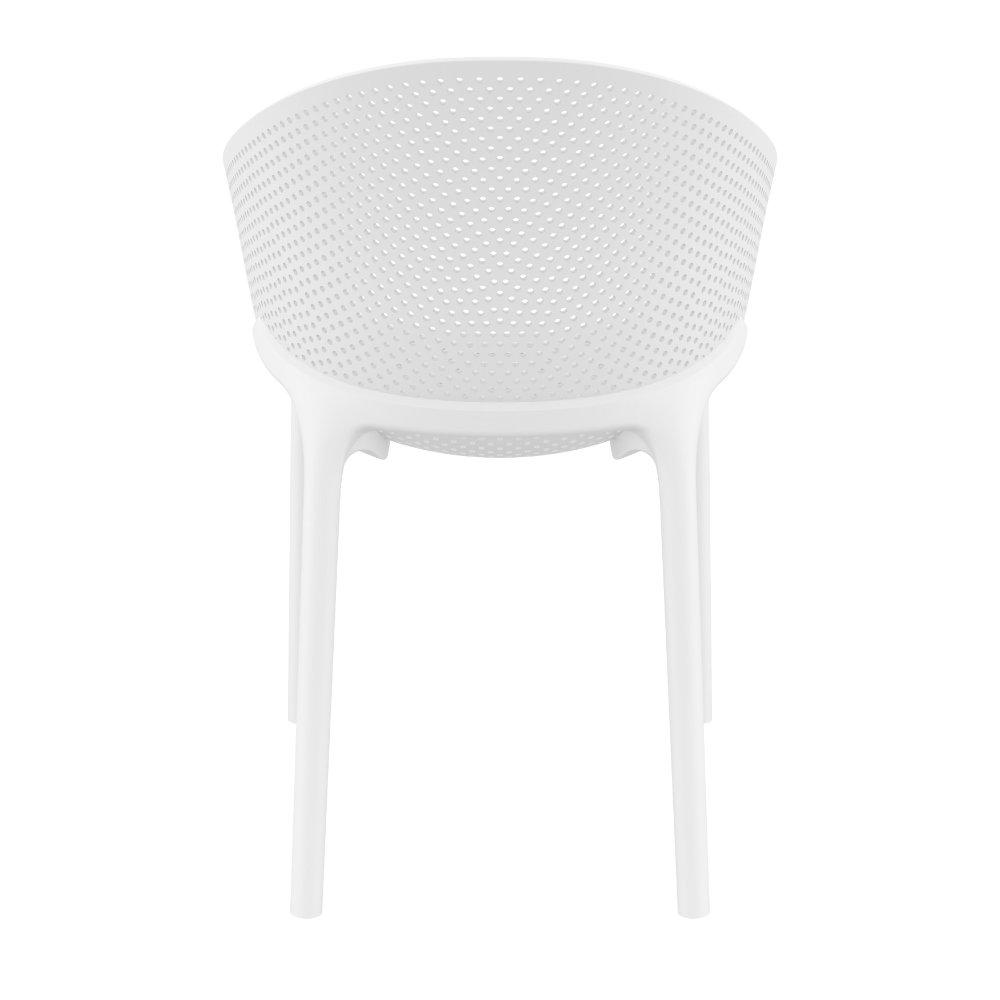 Sky Pro Stacking Dining Chair  White. Picture 5