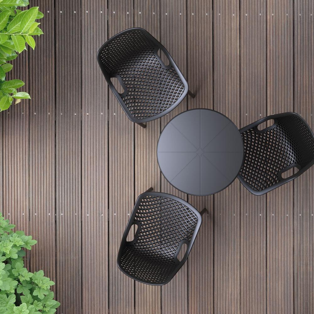 Octopus Round Bistro Table Black. Picture 4