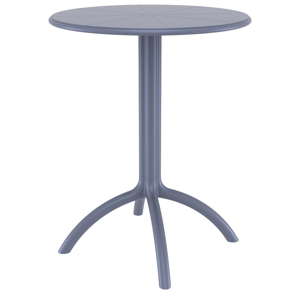 Octopus Round Bistro Table Dark Gray. Picture 1