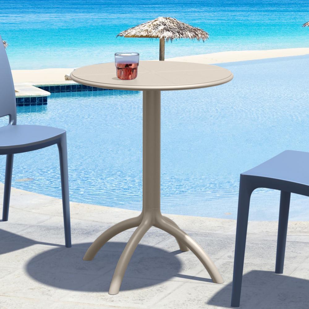 Octopus Round Bistro Table Taupe. Picture 2