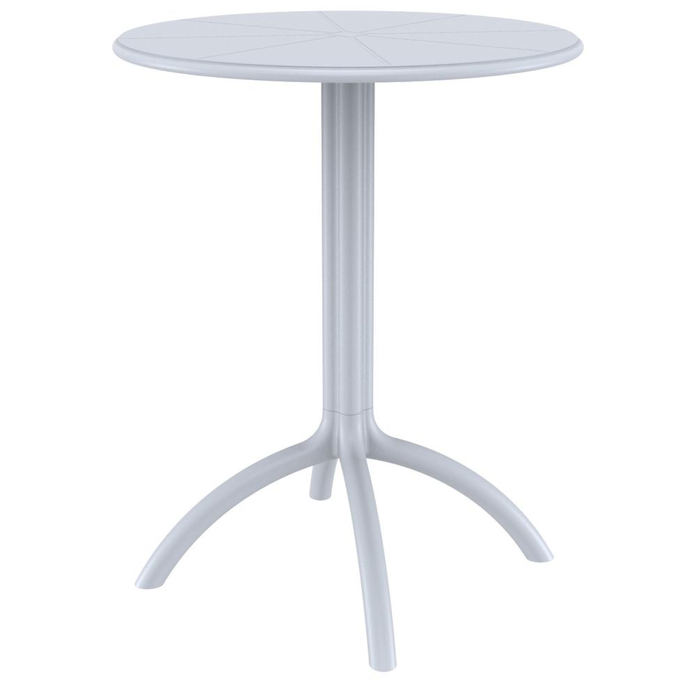 Octopus Round Bistro Table Silver Gray. Picture 1