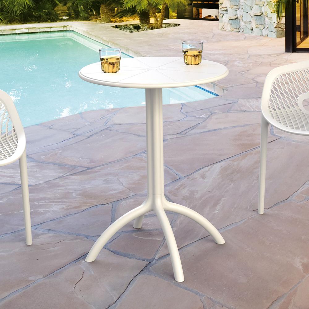 Round Bistro Table, White, Belen Kox. Picture 3
