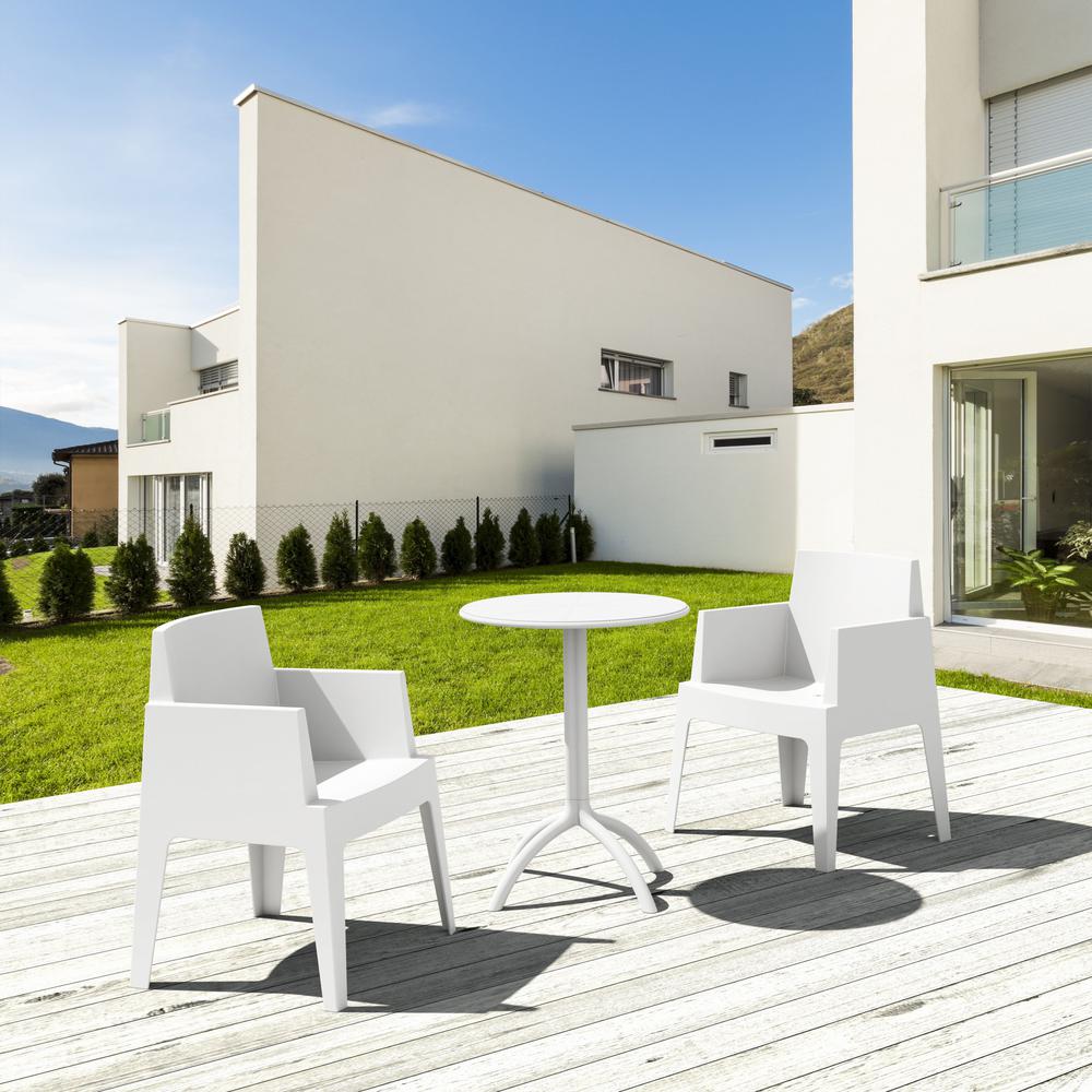 Round Bistro Table, White, Belen Kox. Picture 7