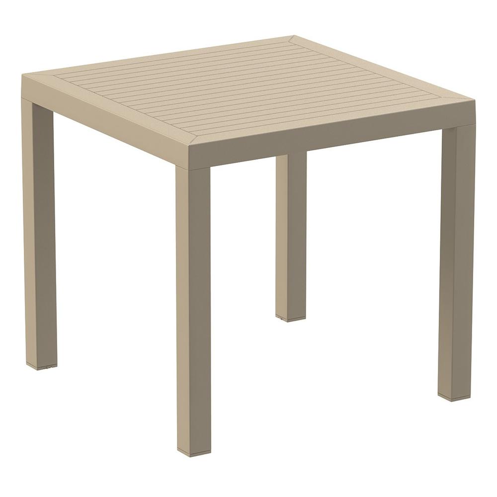 Air Square Dining Set with 4 Chairs Taupe. Picture 3